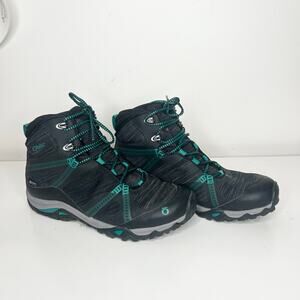 Oboz Lynx Mid B Dry Aqua Black Hiking Boots